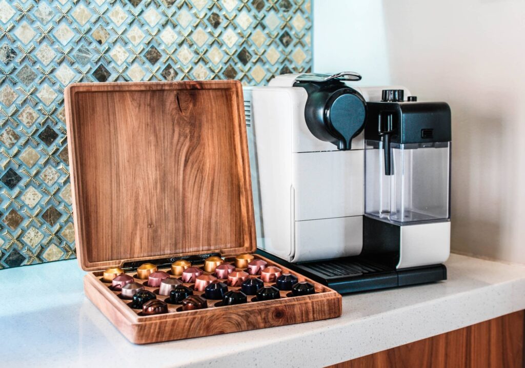 nespresso machine and capsules