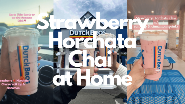 How to Make Dutch Bros Strawberry Horchata Chai at Home