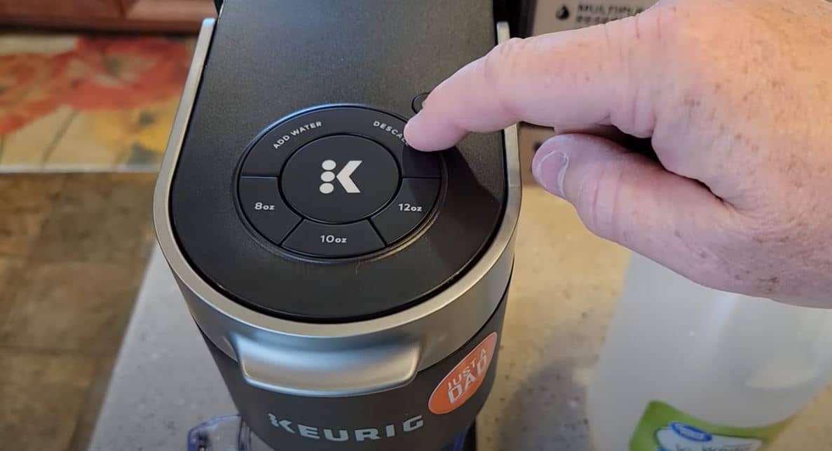 keurig descale button