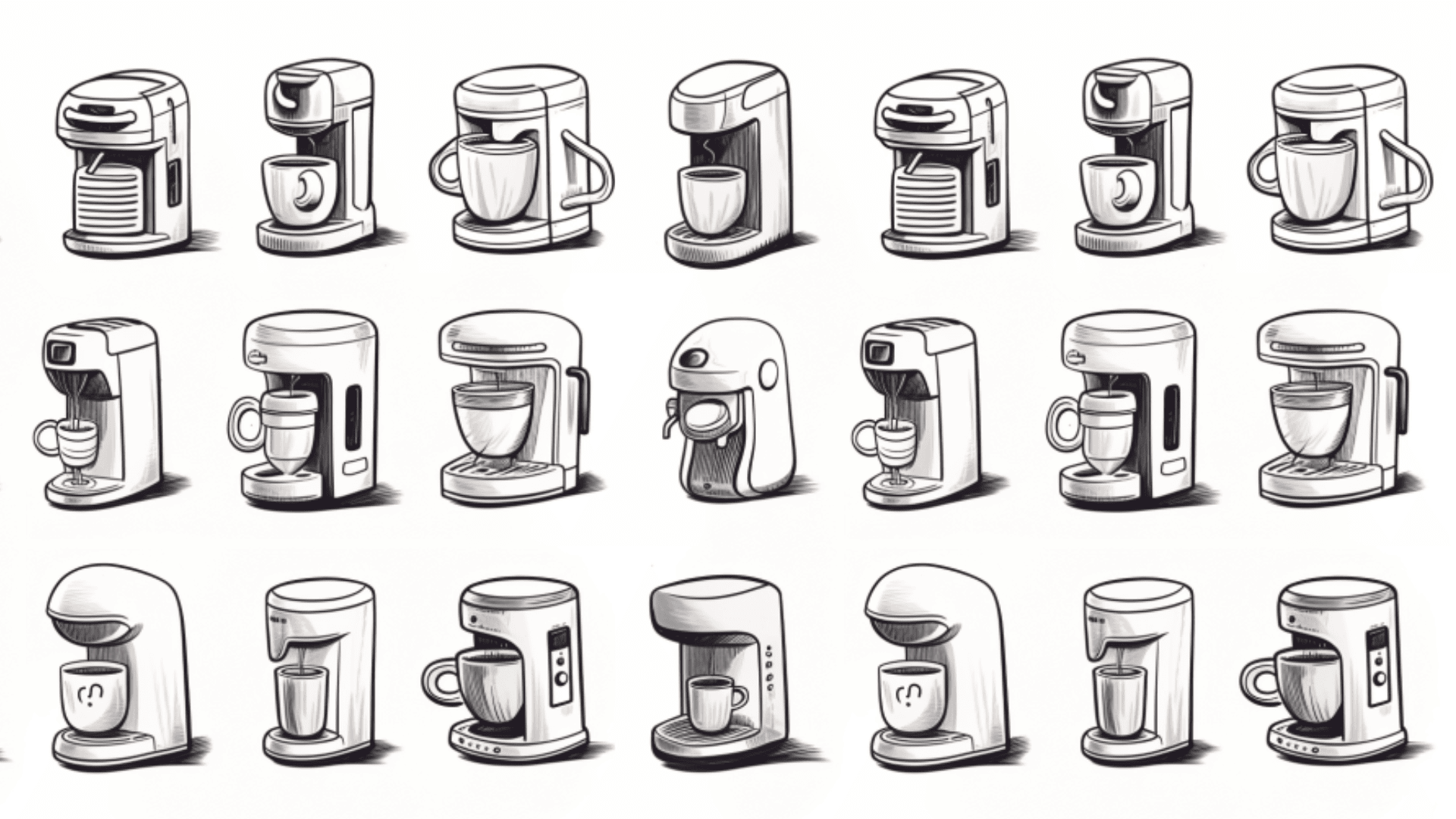 keurig coffee machines cartoon