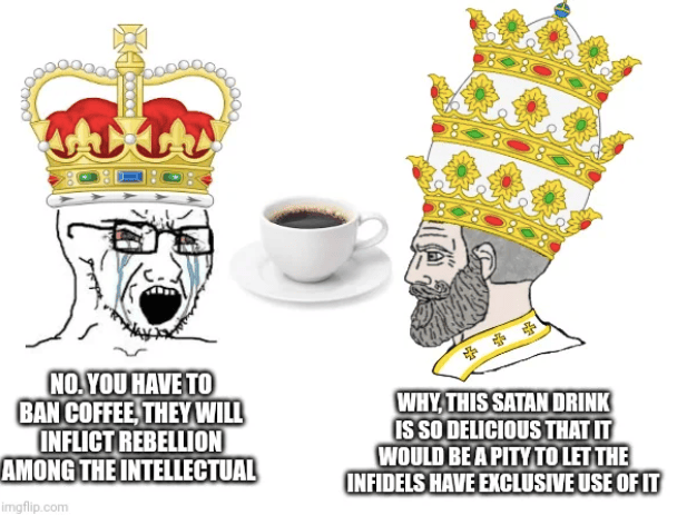 coffee banned history meme