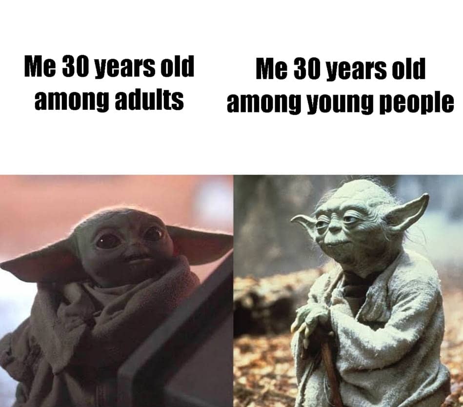 Yoda young vs old meme