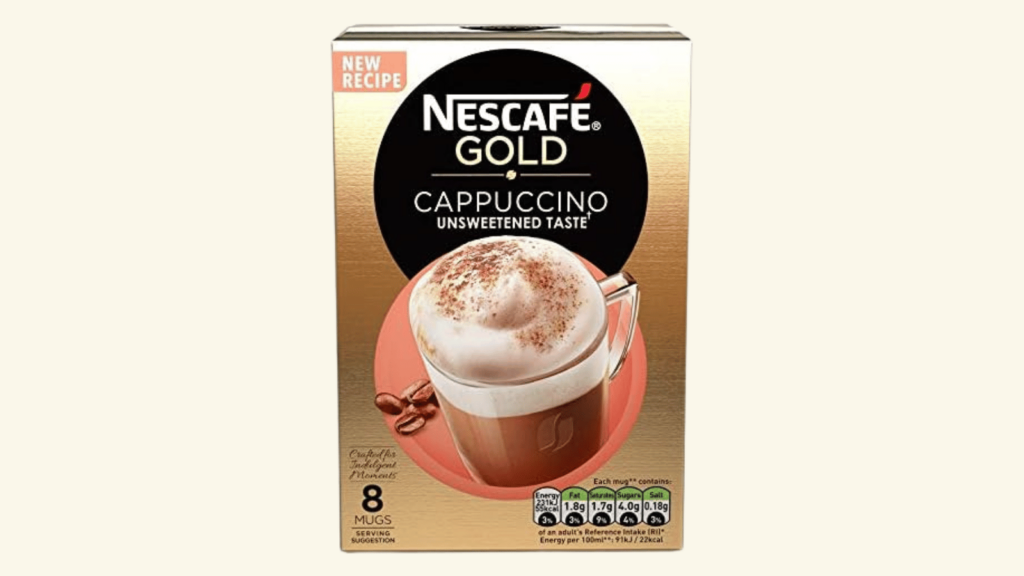 Nescafe's Gold Unsweetened Cappuccino